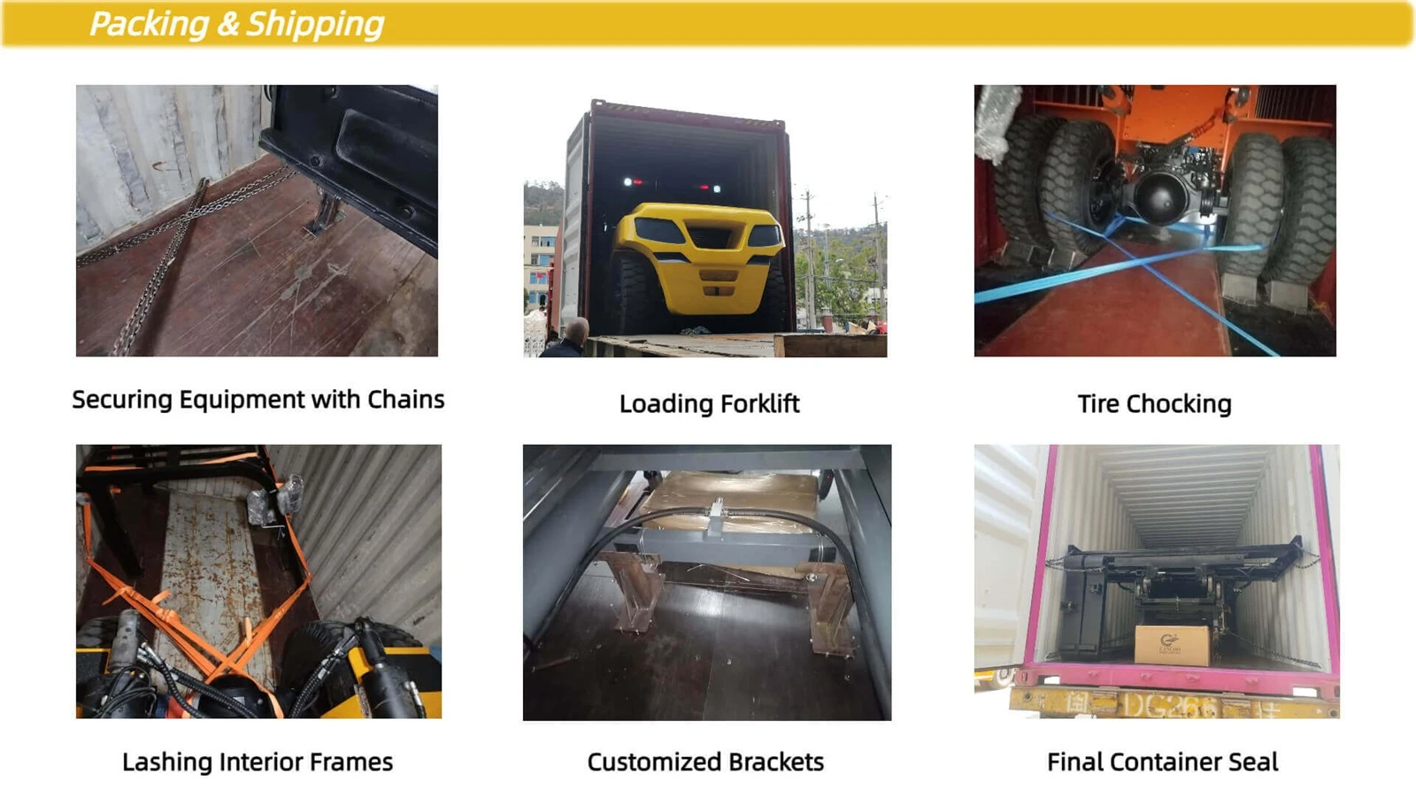 Packing and shipping of 4 ton diesel forklift Packing and shipping of 4 ton diesel forklift